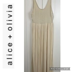 Alice + Olivia Silk and Spandex Maxi